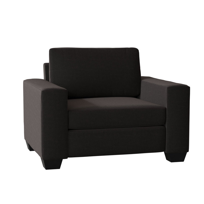 Anastase Upholstered Chair And A Half, Unfinished, Entice Steel
