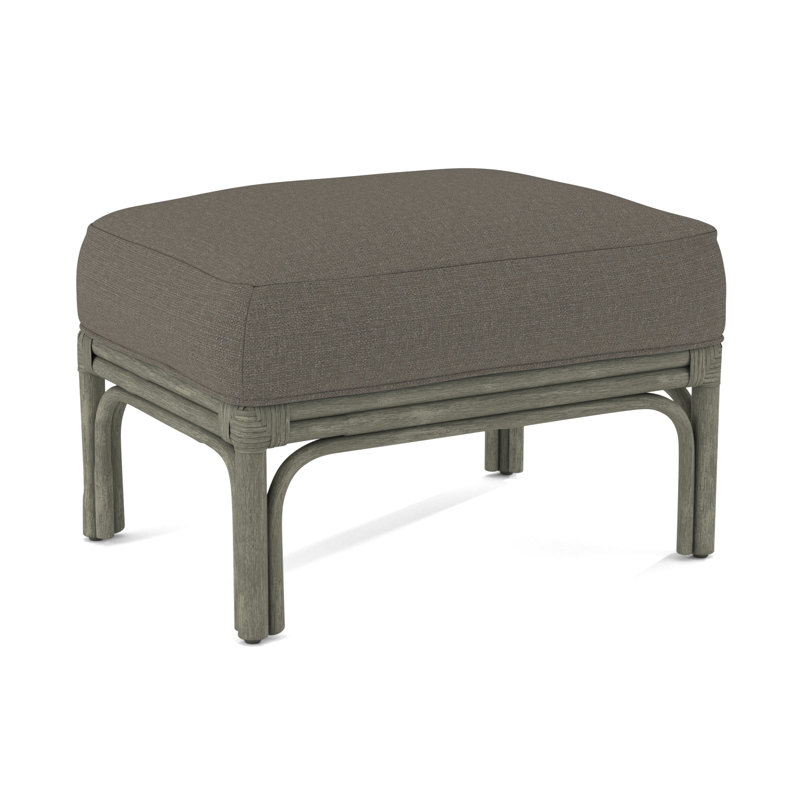 Repose-pieds rectangulaire 26 po Boca, Pierre grise, Performance gris sucre; 0863-84