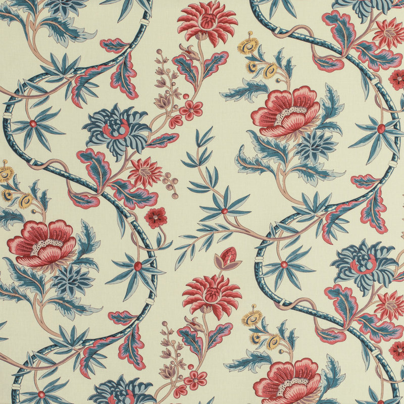 Louverne Veronique Fabric, Blue