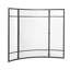 Pare-étincelles en fer 1 panneau Regina 38 po x 32 po, finition noire