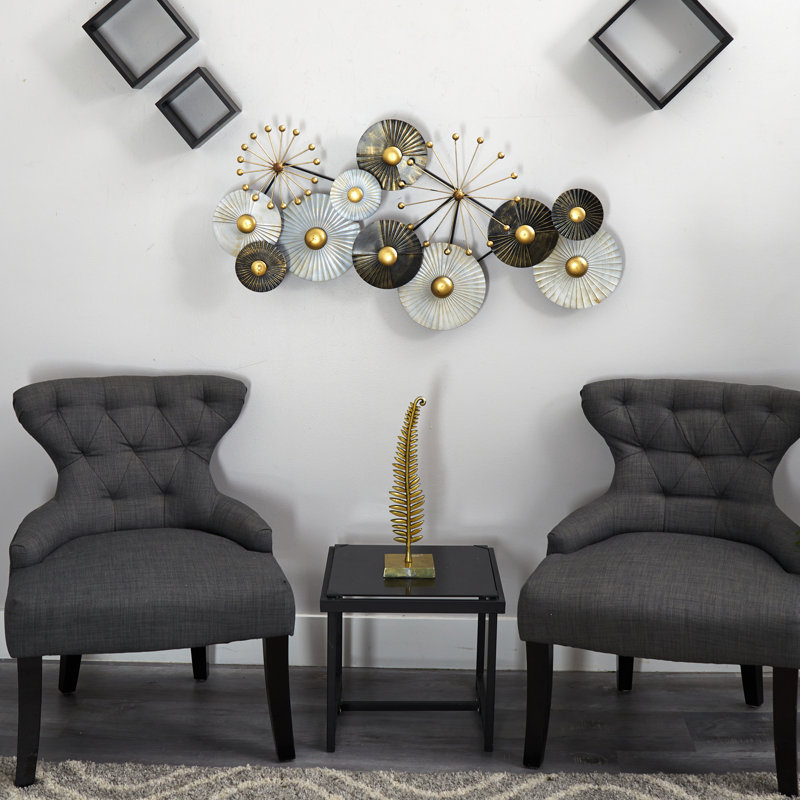 Glam Abstract Wall Decor on Metal