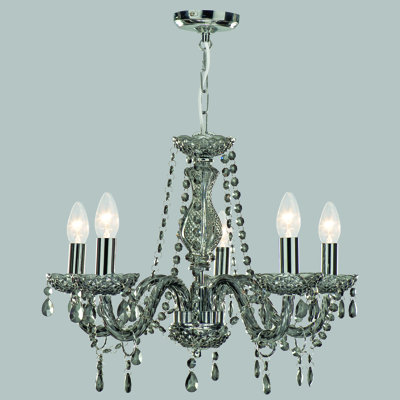 Kelly 5 - Light Candle Style Chandelier