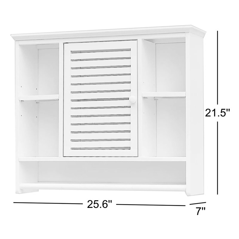 Wentworth Solid Wood Bathroom Cabinet, White
