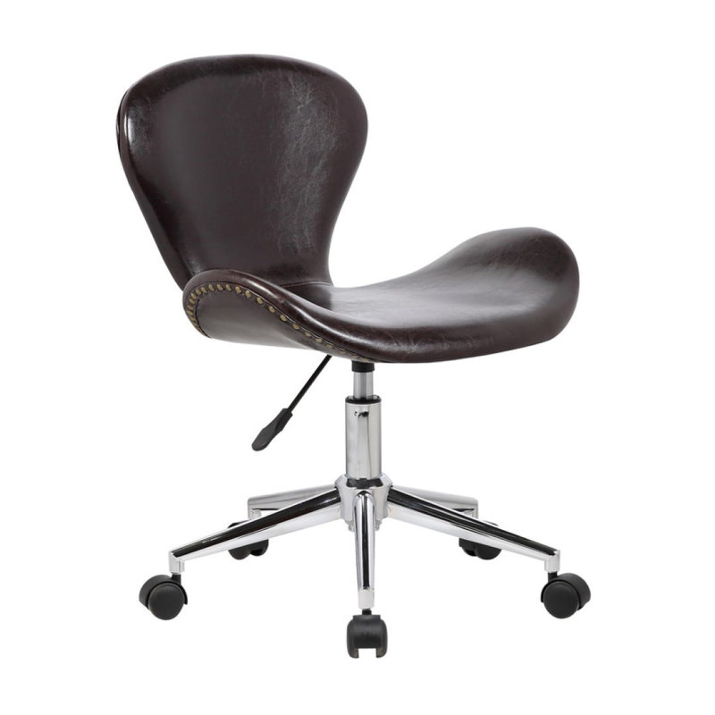 Chaise de bureau en polyuréthane Sycamore, Brun