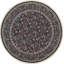 Wool Oriental Area Rug in Dark Purple
