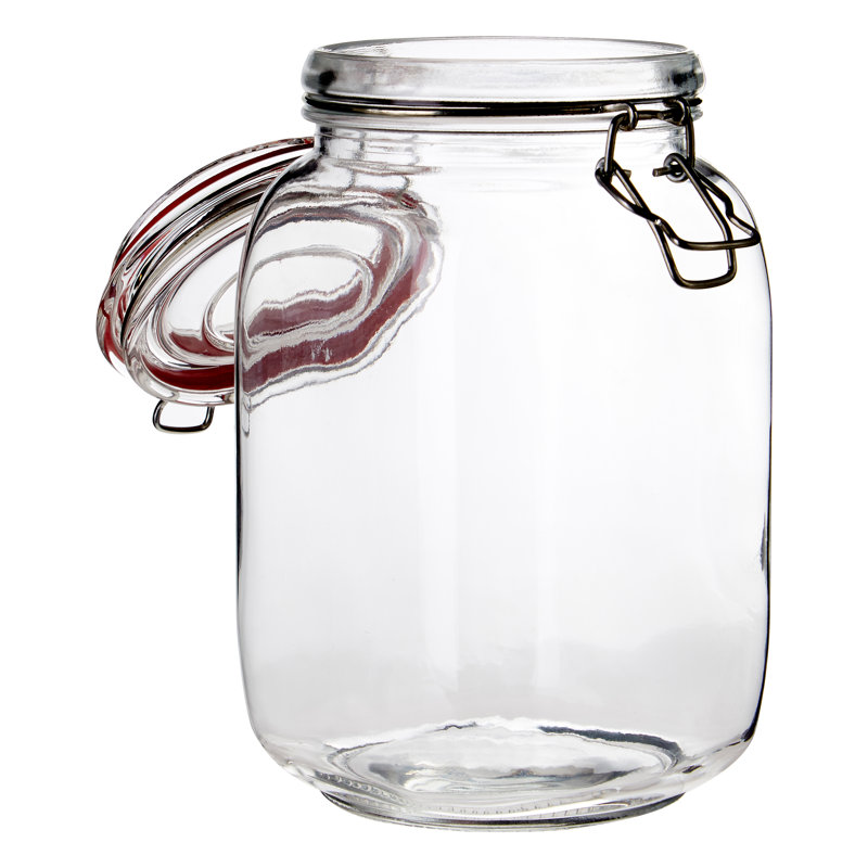Glass Jar, 20cm H x 11cm W x 11cm D