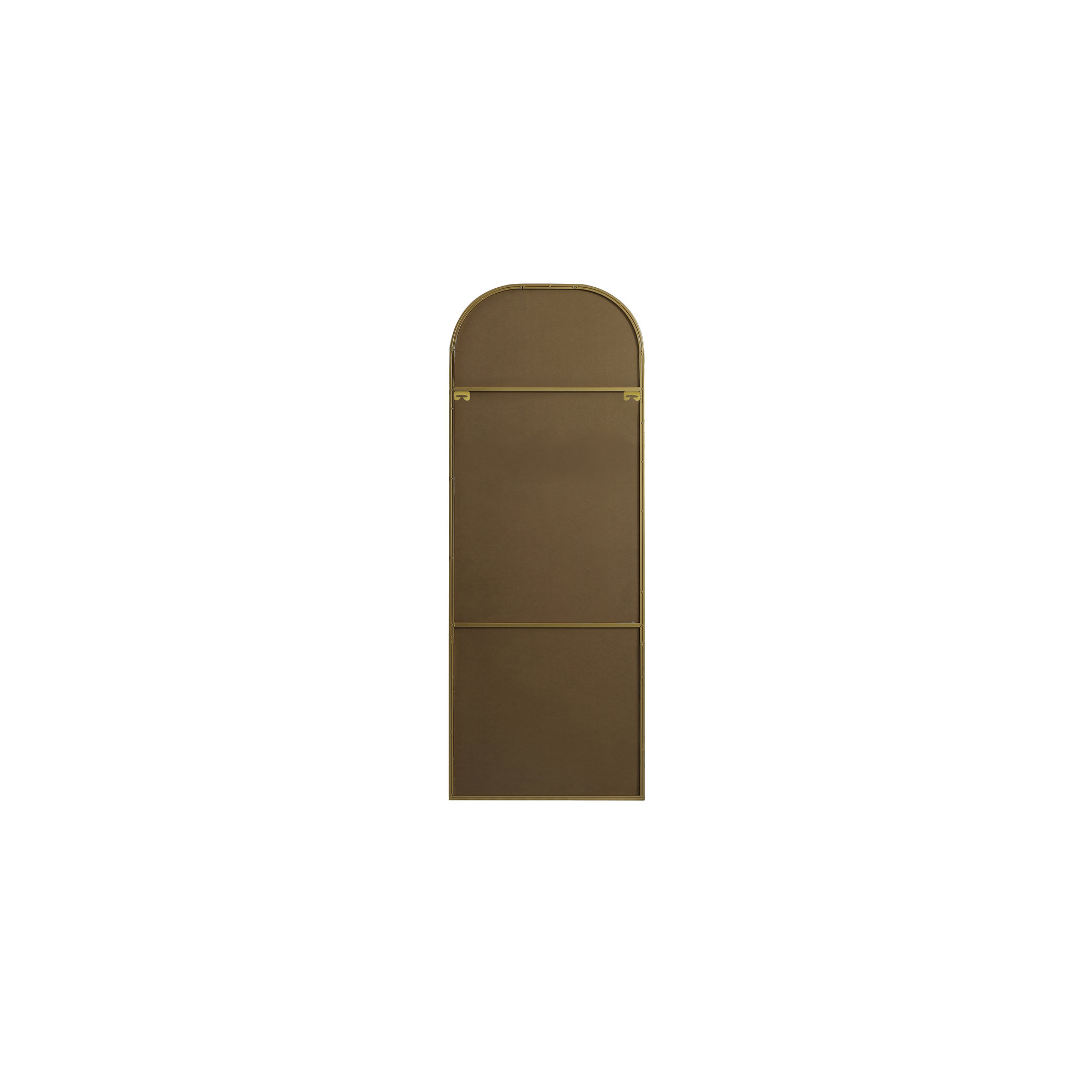 Sabine Metal Wide Arch Wall Mirror, Brass, 74" x 28"