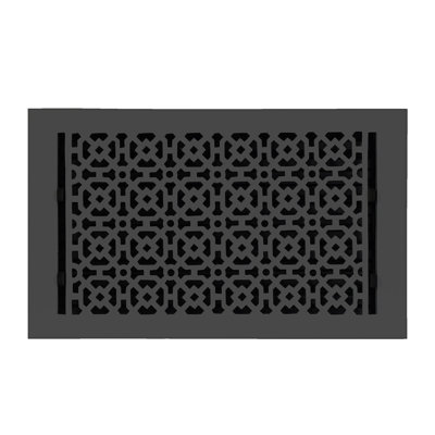 Achtek Air Supply Vent 8"x 14" Duct Opening (Overall 9-1/2"x 15-3/4") Solid Cast Aluminum Register