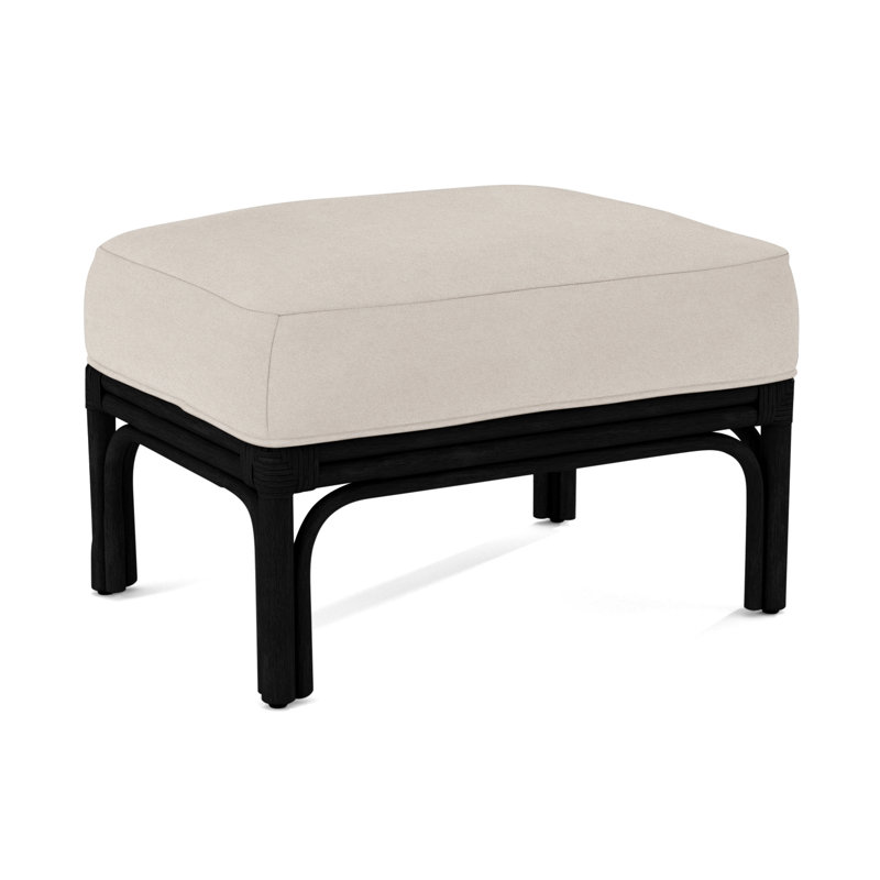 Boca Ottoman, Brown Geometric, 0456-33, Black