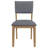 Kiarna Fabric Upholstered Dining Side Chair Brown