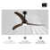 Aura sophisticated 52 In.Indoor Ceiling Fan With LED Light Bulbs And Remote Control