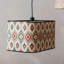Luminaire suspendu en bambou Ikat Elegance