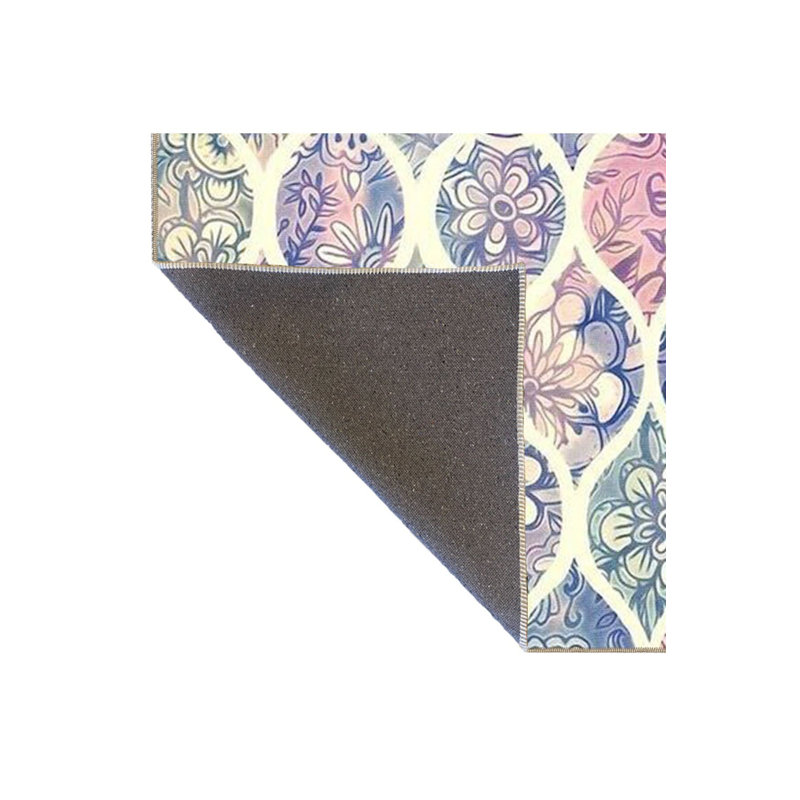 Tapis décoratif moderne à motif de losanges lavable à la machine, Tapis de couloir 2 pi 6 po x 9 pi 10 po inclus