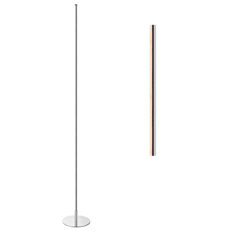 Tregenna 59.5'' Dimmable LED Floor Lamp, Chrome