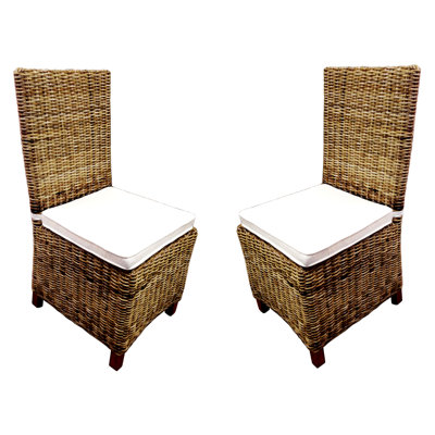 Wurster Outdoor Dining Side Chair with Cushions