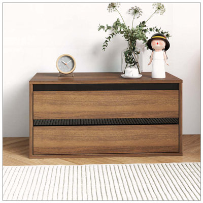 Stackable Wall Mounted Storage Cabinet with 2 Drawers