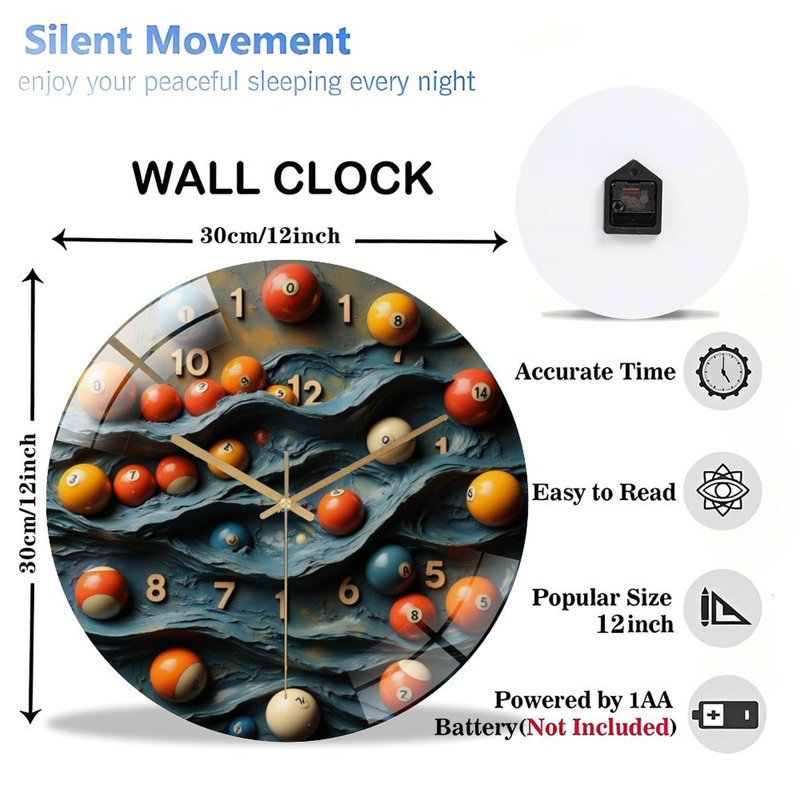 Horloge murale 12 ''