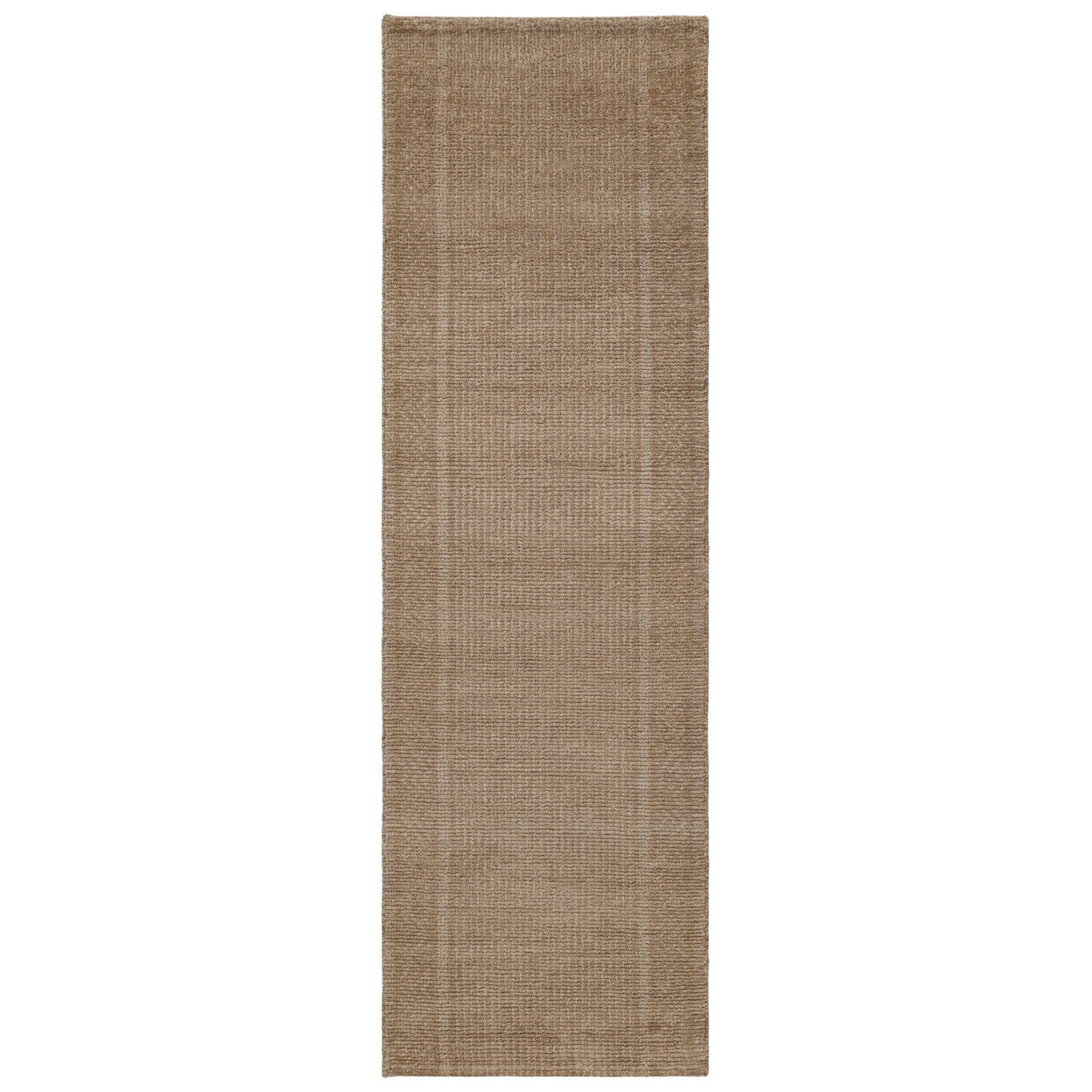 Villa Hand Knotted Wool Indoor Rug, Sand, 2'6x8'