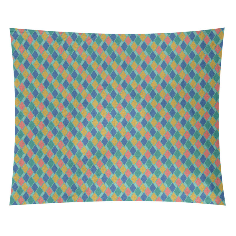 Tapisserie «Avicia Retro Diamonds» par Katelyn Elizabeth, Intérieur, H 71 po x l 83,5 po