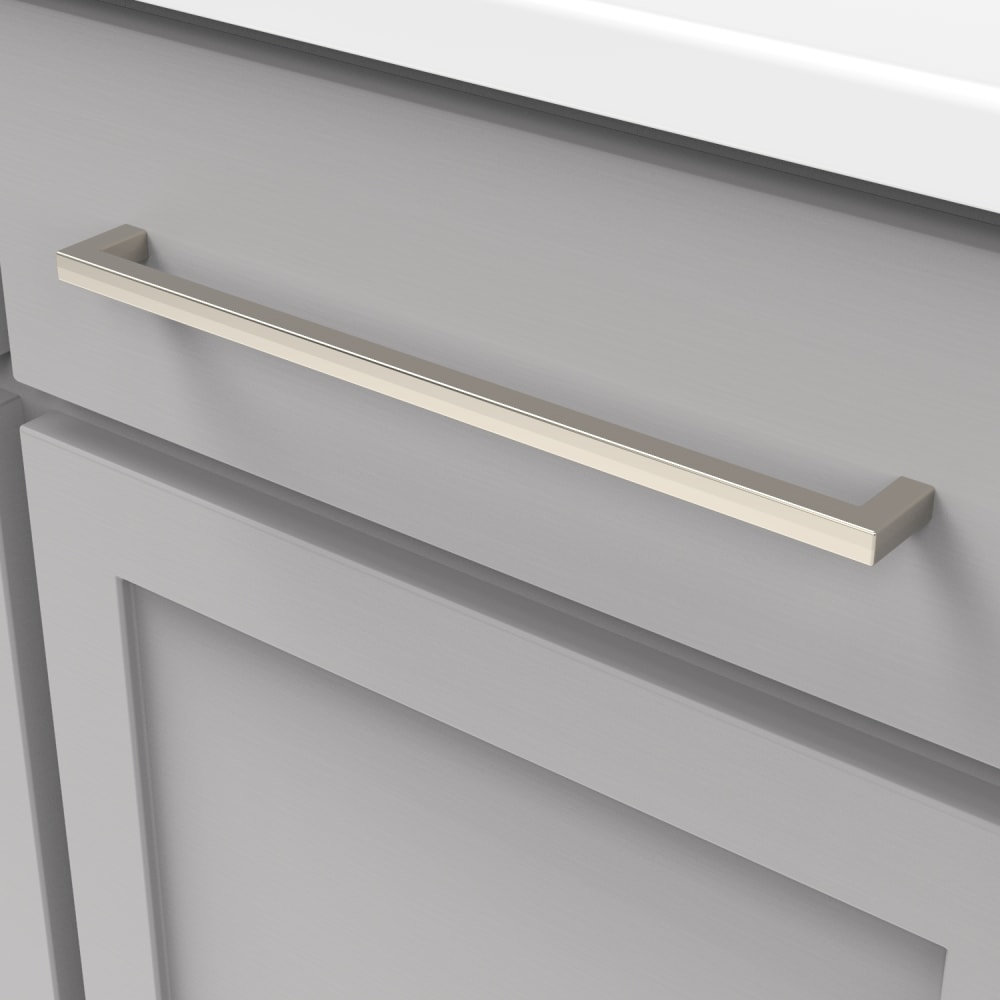 Skylight Cabinet Handle Pull, 12", Polished Nickel, 1
