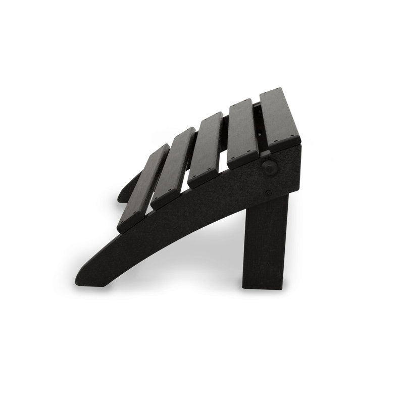 Repose-pieds pliant POLYWOOD Classics Classics, Noir