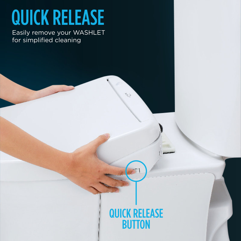 Washlet® Toilet Seat Bidet Elongated Bidet Seat, Cotton