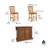 Mattice 49.75'' Wide Kitchen Island Set-1016833123
