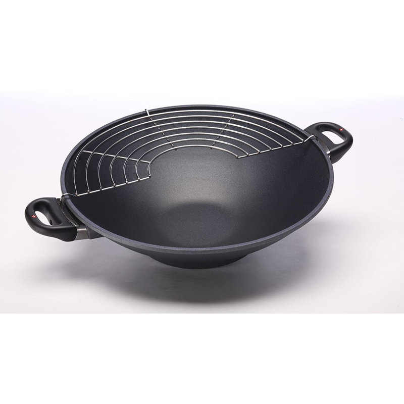 Swiss Diamond 14" Non-Stick Alumimum Wok with Lid