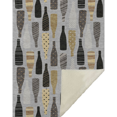 Jeté en sherpa One Pixie Street gris 50 "x 70", gris