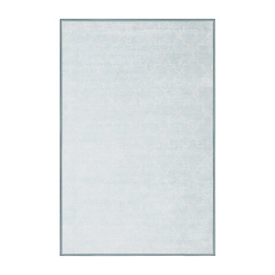 Tapis contemporain gris / blanc