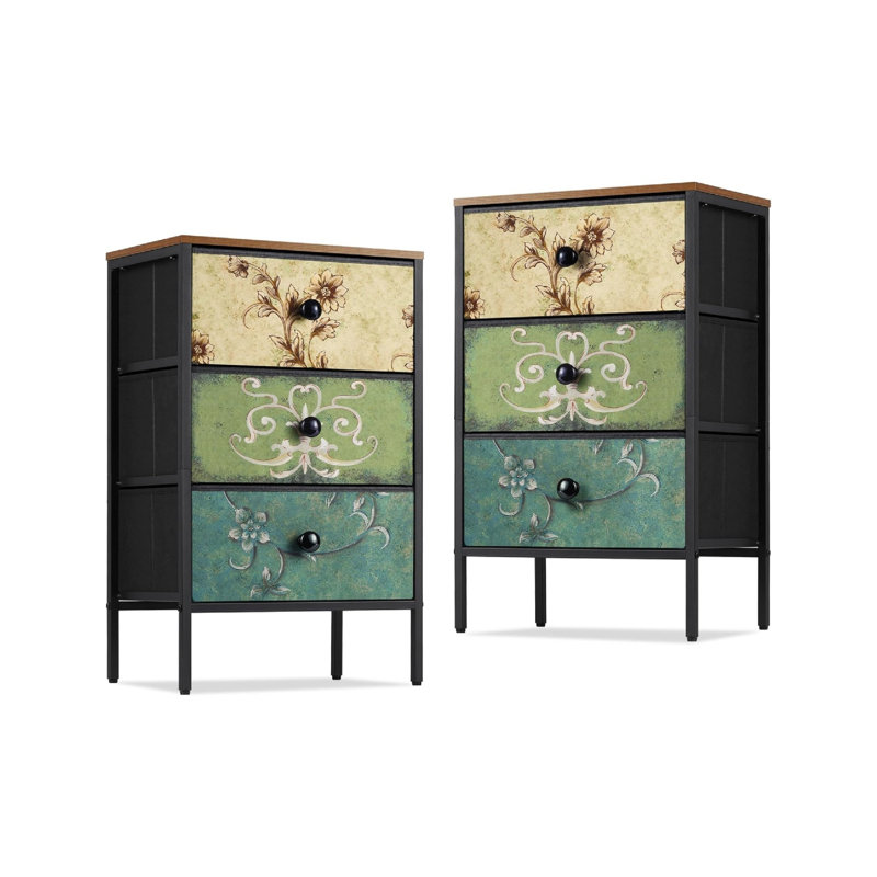 41.9cm W Manufactured Wood Bedside Table