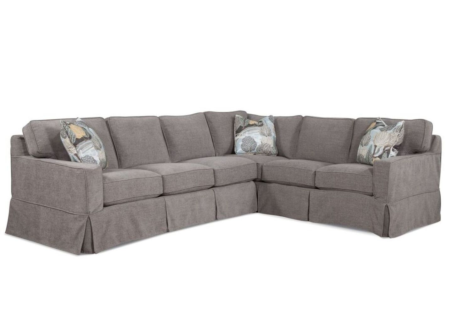 Ellora Upholstered L-Shaped Sectional, Eggshell Crypton Performance; 0884-93, Left Hand Facing