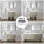 Meuble-lavabo double 80 po Rustic X P 20 po D, dessus en quartz blanc et robinet chromé-117980202