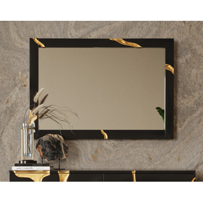 Forma - Miroir noir moderne