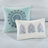 8 Piece Cotton Floral Printed Reversible Comforter Set Blue Queen