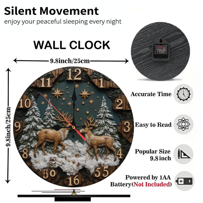Horloge-chiffres-dans-la-neige-avec-pin