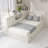 L-Shaped Corner Bed Frame With Drawer, Bookcase, Led Downlight And USB Port For Small Room,Bedroom, Guest Room-107262792