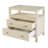 Celine 28 In. W Raffia 2 Drawer Nightstand With Shelf, Beige-907884717
