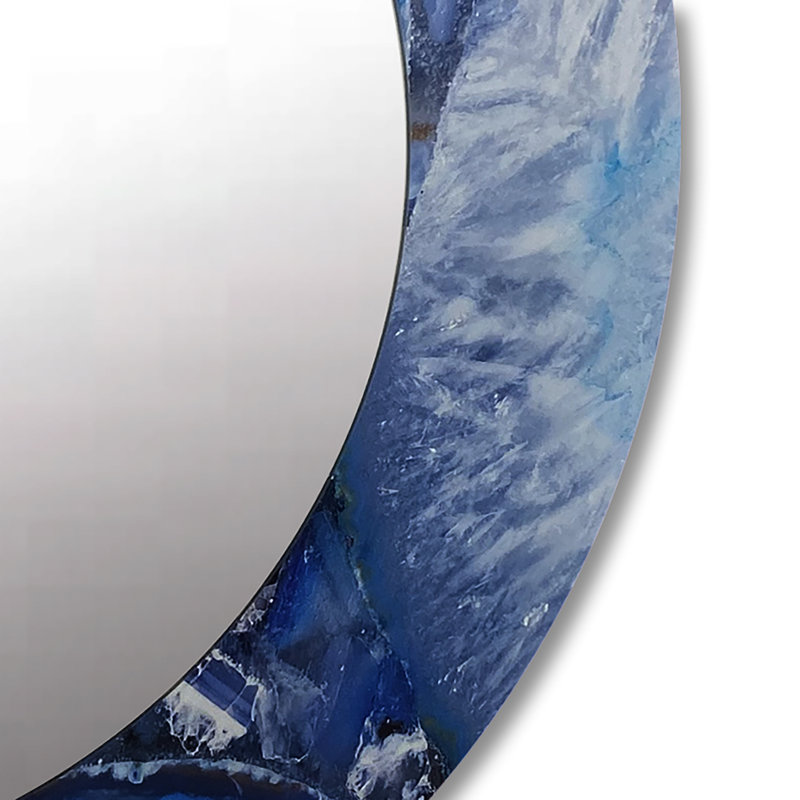 Mid-Century Modern Bathroom / Vanity Accent Mirror, 23.6" H x 23.6" W, Abstract 2