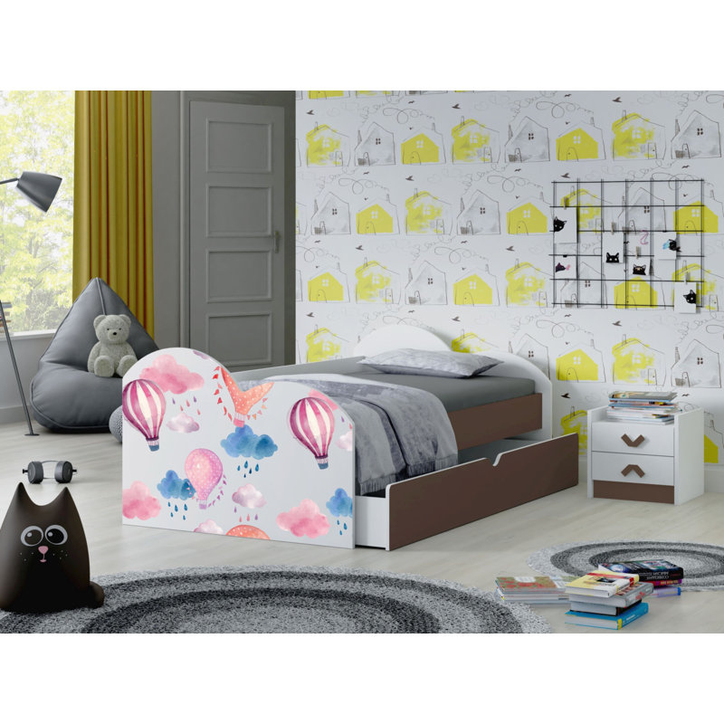Halpern European Toddler (80 X 160cm) Cabin Bed Themed Beds with Storage Included, Cappuccino