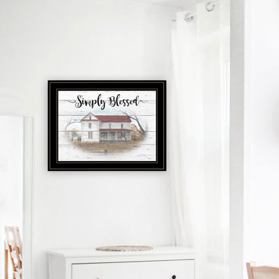 «Simply Blessed» par Billy Jacobs - Reproduction d'art sur papier encadrée
