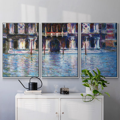 Palao # 2 par Monet, reproduction sur toile 3 pièces
