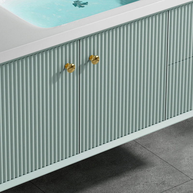 Simple vanitie bathroom cabinet, Green