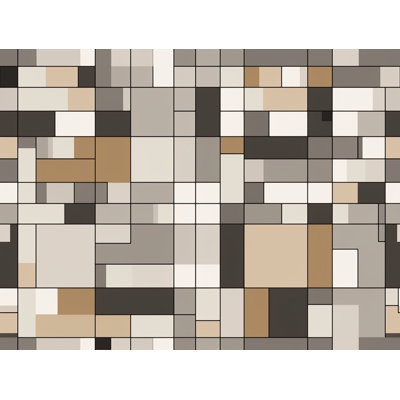 Gracelan Mondrian Geometric Polyester Geometric Shapes Comforter