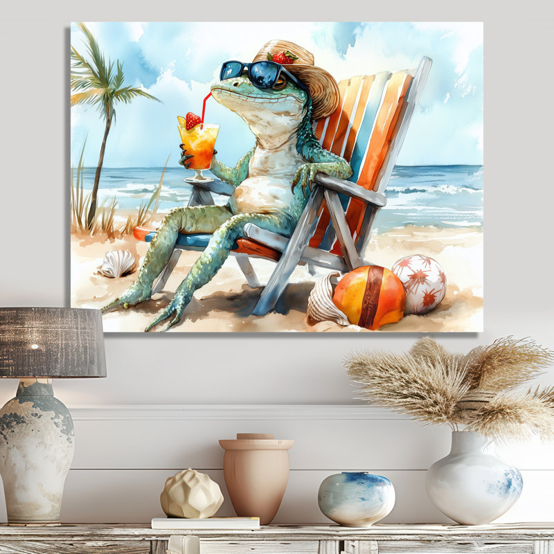 Sandberg - salon d'art mural animaux côtiers, Métal métal, 24" H x 32" W