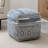 Adwin Hila Multi Pouf - Navy and White Vibrant Printed Design Accent Pouf Ottoman, hand woven-2027209328