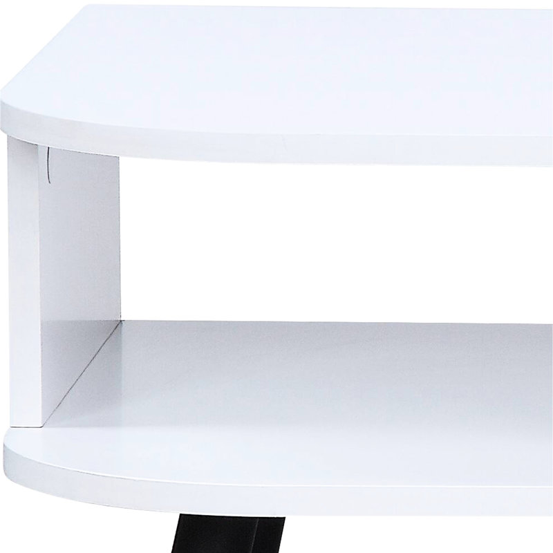 Coffee Table, Halima White & Black Finish