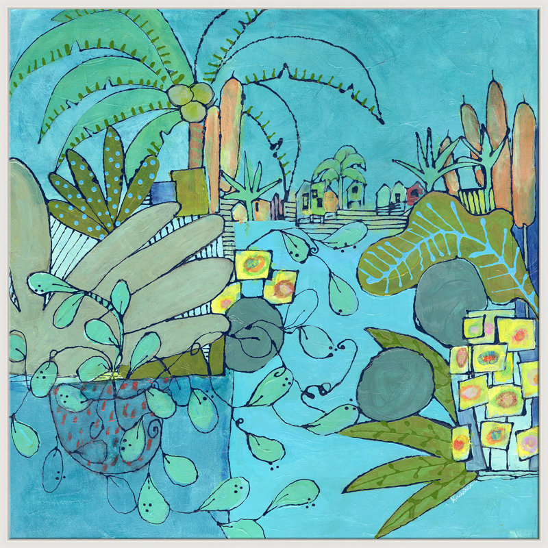 Vacation Giclee On Canvas by Jill Krasner, White