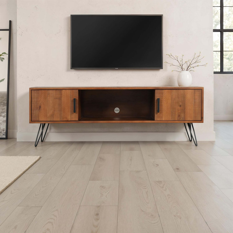 Meuble télé fonctionnel avec rangement caché