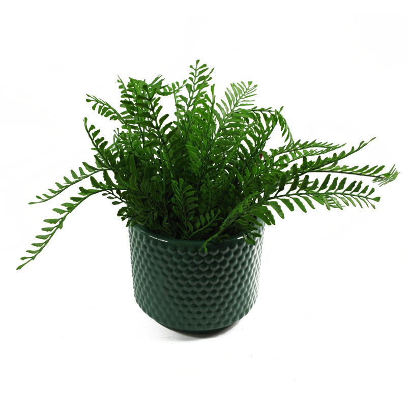 Ahart Handmade Ceramic Pot Planter, Green